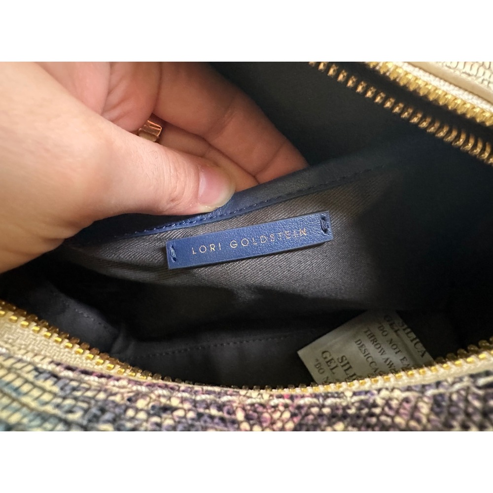 LOGO by Lori Goldstein Embossed Crossbody Handbag Purse Genuine‎ Leather - Picture 4 of 4